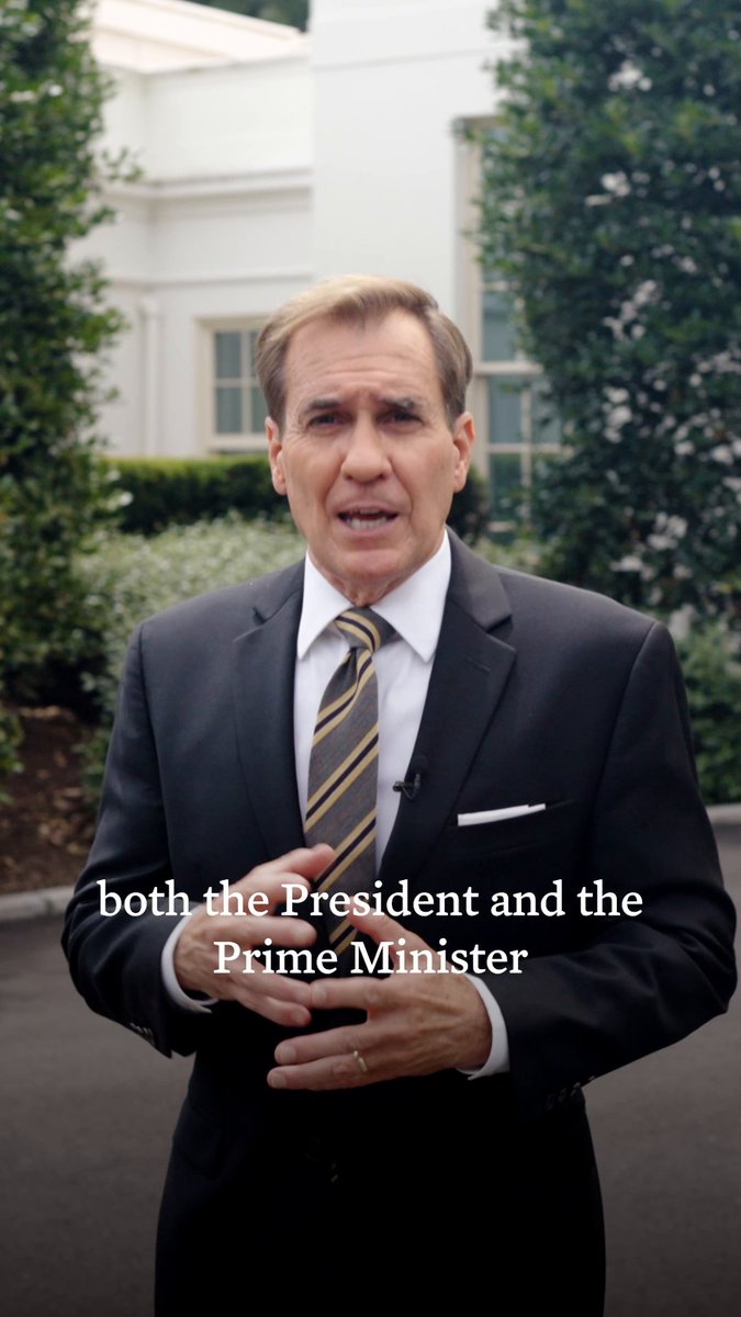 President Biden will meet with Prime Minister Netanyahu today to discuss progress towards a ceasefire in Gaza and hostage release deal. Here's a quick preview with National Security Communications Advisor John Kirby.