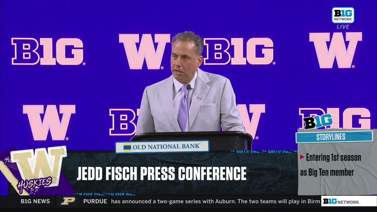 "Everything we do is for the University of Washington." - Jedd Fisch #AllAboutTheW x #BeAPro