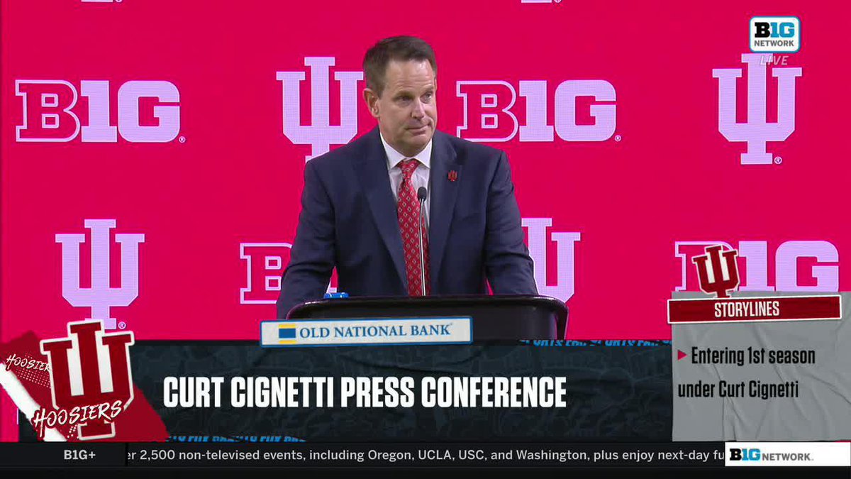 "Now, I'm not into making predictions. That's just a historical fact." New Indiana Football coach Curt Cignetti shares the good fortunes of his previous teams that were picked next-to-last in the preseason polls. #B1GFootball x #B1GMediaDays