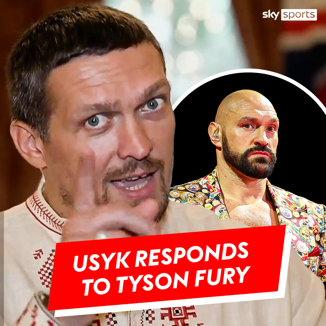 Usyk reacts to Tyson Fury saying their fight was ‘TOO EASY’ 😳