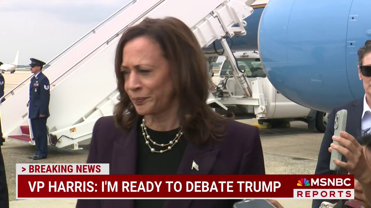 NEW VIDEO: VP Harris says she’s “ready” to debate Trump