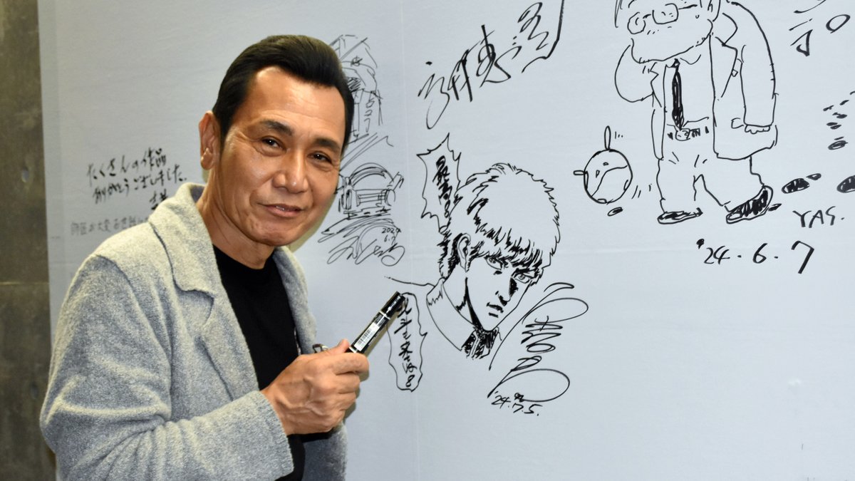 アムロがケンシロウ風に？ 原哲夫さんが「安彦展」でイラスト披露 →