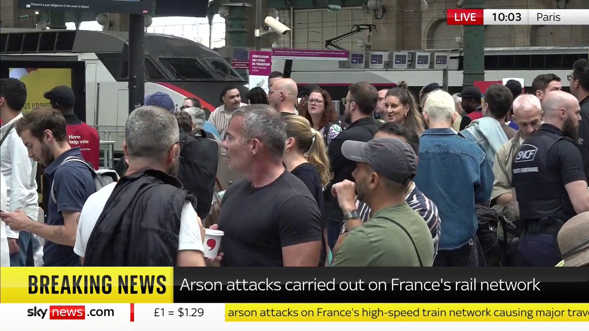 Sky's Europe Correspondent Adam Parsons has the latest as arsonists attack France's high-speed train lines, causing major disruption ahead of the Olympics Paris Olympics latest ➡️ 📺 Sky 501, Virgin 602, Freeview 233 and YouTube