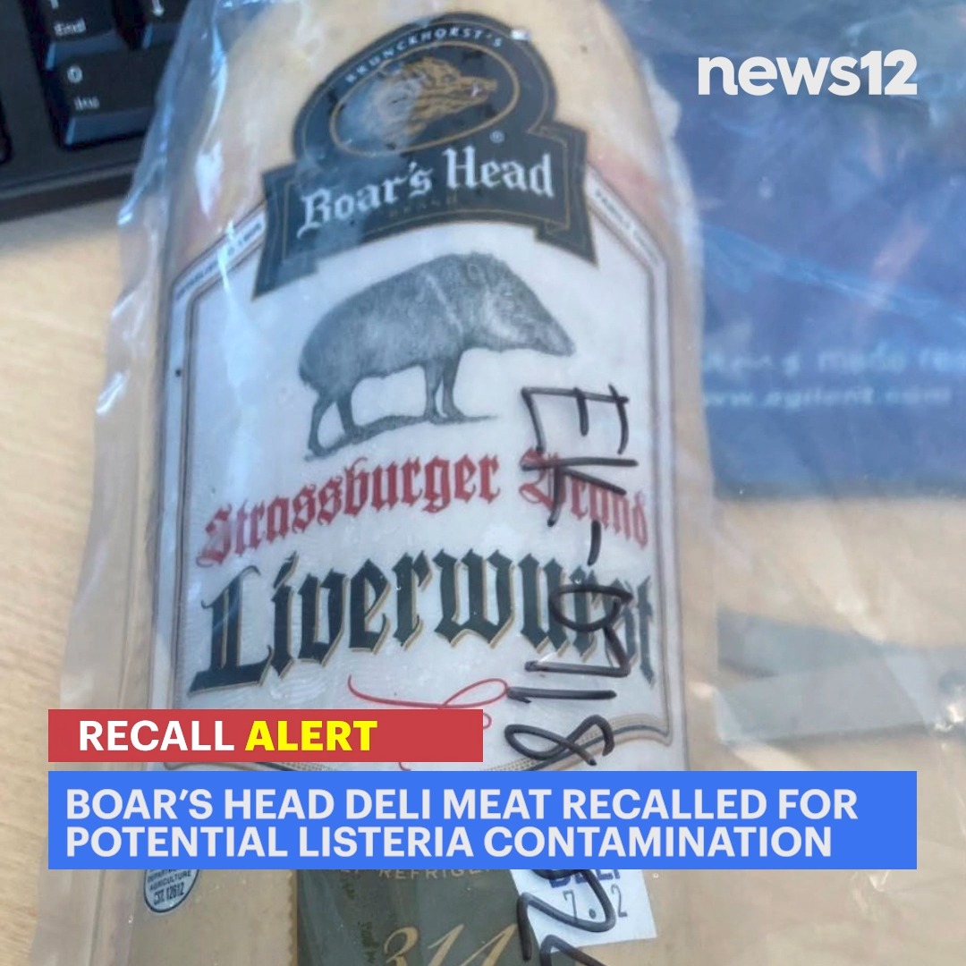 RECALL ALERT ⚠️ #BoarsHead has recalled 207,528 pounds of deli meat after a sample of ready-to-eat liverwurst tested positive for #listeria. The #recall also affects several kinds of meat which may have been exposed to listeria -