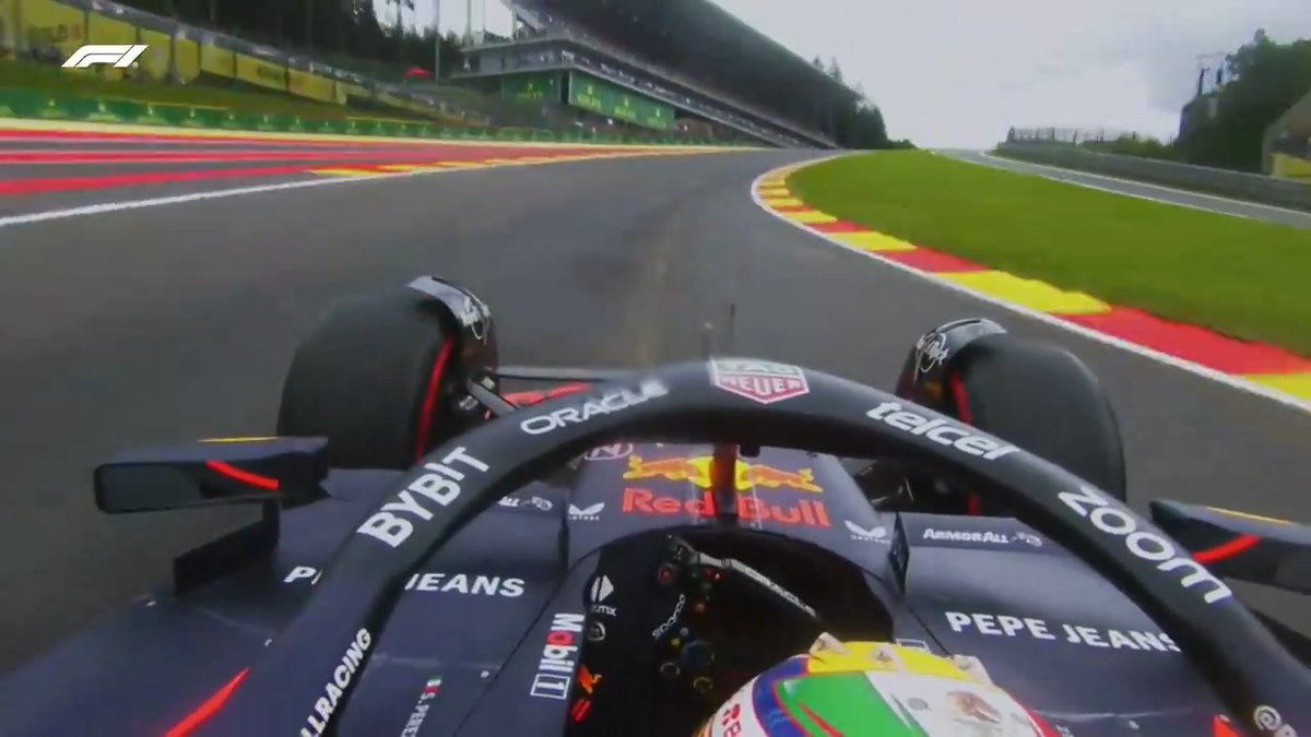 Spa is a real roller-coaster of a ride 😅 #F1 #BelgianGP Sergio Pérez