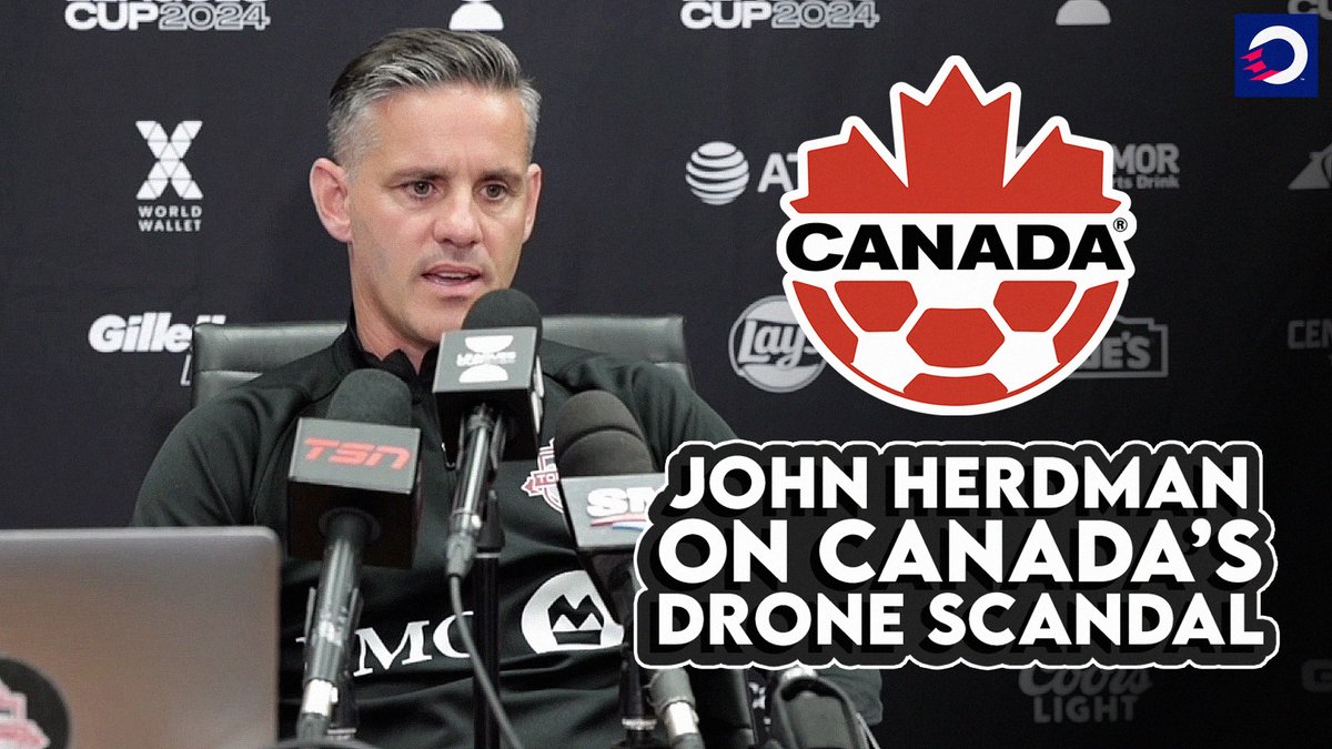 Former #CanMNT &amp; #CanWNT manager John Herdman addresses drone scandal 🎙️ "I'm highly confident that in my time as a head coach at an Olympic Games or World Cup, we've never been involved in any of those activities." #TFClive | #MLS