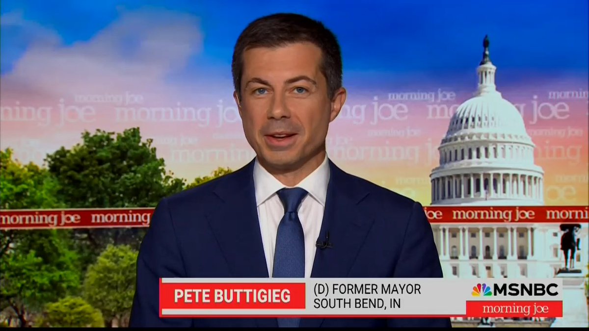.Pete Buttigieg: Donald Trump said 'anytime, any place' when it came to a debate, but now he's pulling out because he's afraid