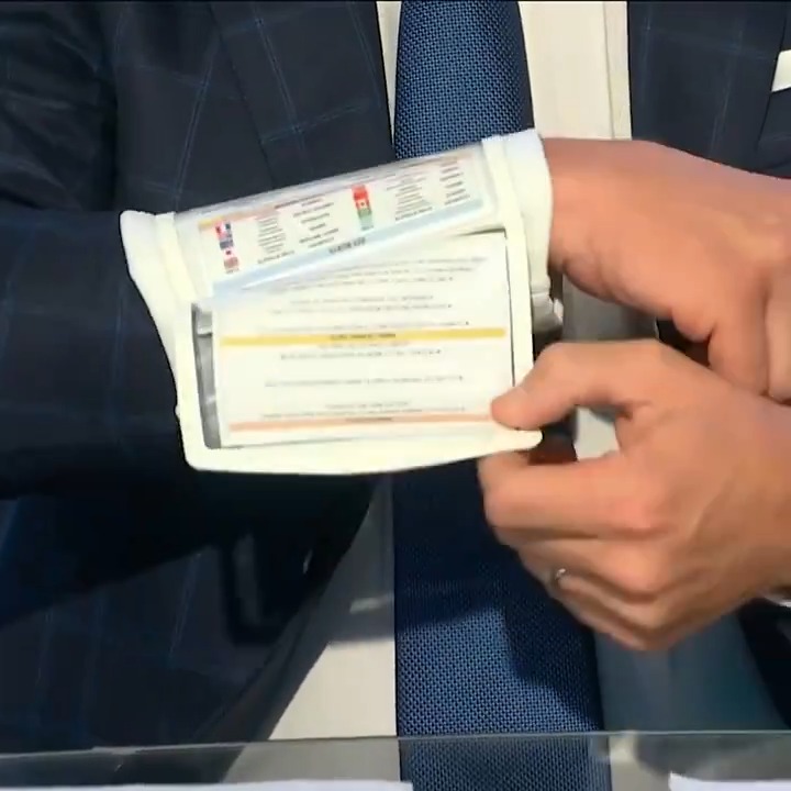 "That's just Peyton Manning being Peyton Manning." 😂 The Sheriff came prepared with a playcaller's wristband at the #ParisOlympics Opening Ceremony. 📺 Opening Ceremony on NBC and Peacock