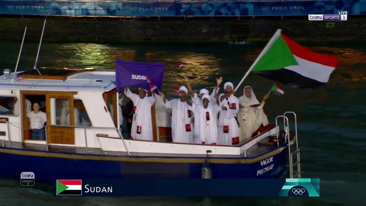 لحظة دخول بعثة السودان في الأولمبياد 🇸🇩♥️