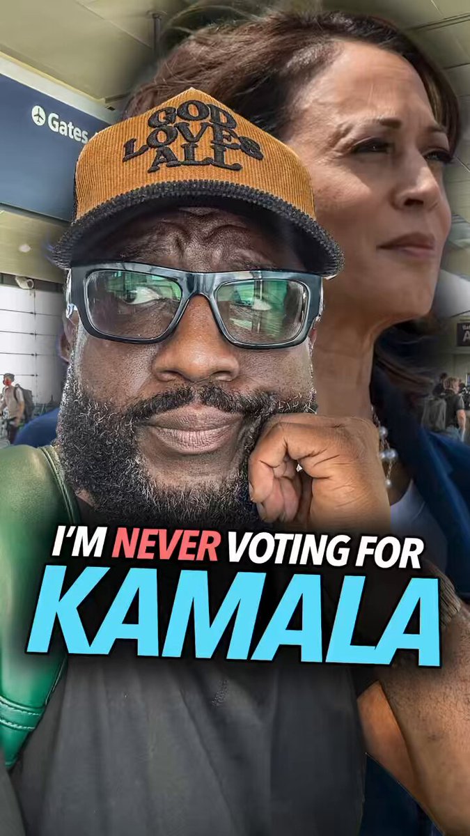 Don’t let your parents and women bullying you into voting for Kamala Harris just because you’re black. Black men are walking away from the Democratic Plantation and are no longer asleep at the wheel 🇺🇸
