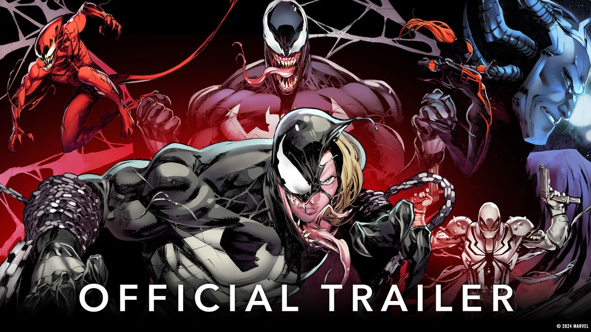 Welcome to Venom War! Eddie and Dylan go head-to-head to determine who's the one true Venom. Who will be left standing? The showdown begins August 7 in 'Venom War' #1 by Al Ewing and @IbanCoello. #MarvelSDCC #MarvelComics
