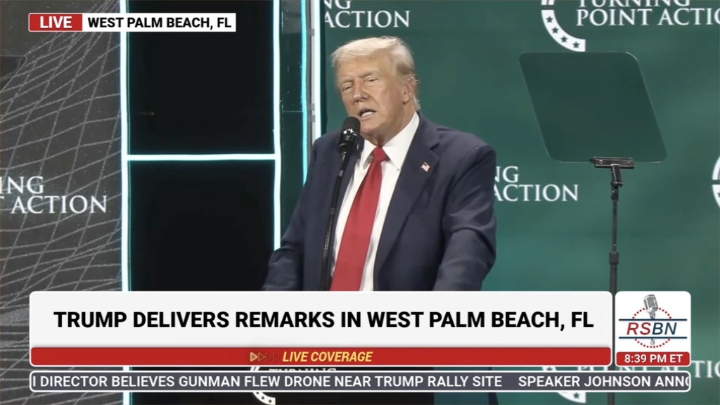 Trump: “[Kamala Harris] doesn’t like Jewish people” (Her husband is literally Jewish)