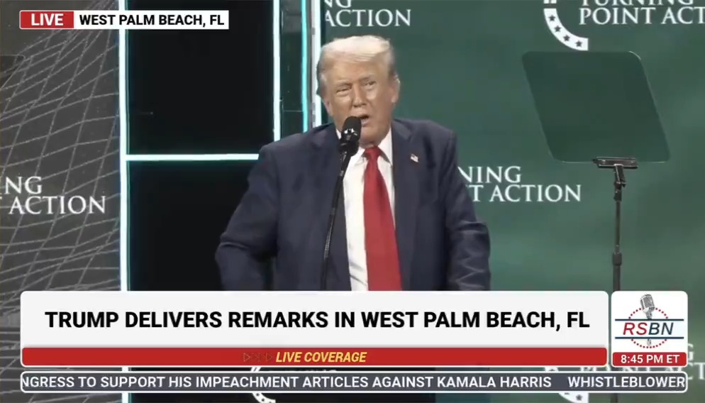 Trump: I want to thank the six Supreme Court justices, Clarence Thomas, Samuel Alito, John Roberts, Brett Kavanaugh, Neil Gorsuch, and Amy Coney Barrett for the wisdom and the courage they showed in overturning Roe v. Wade