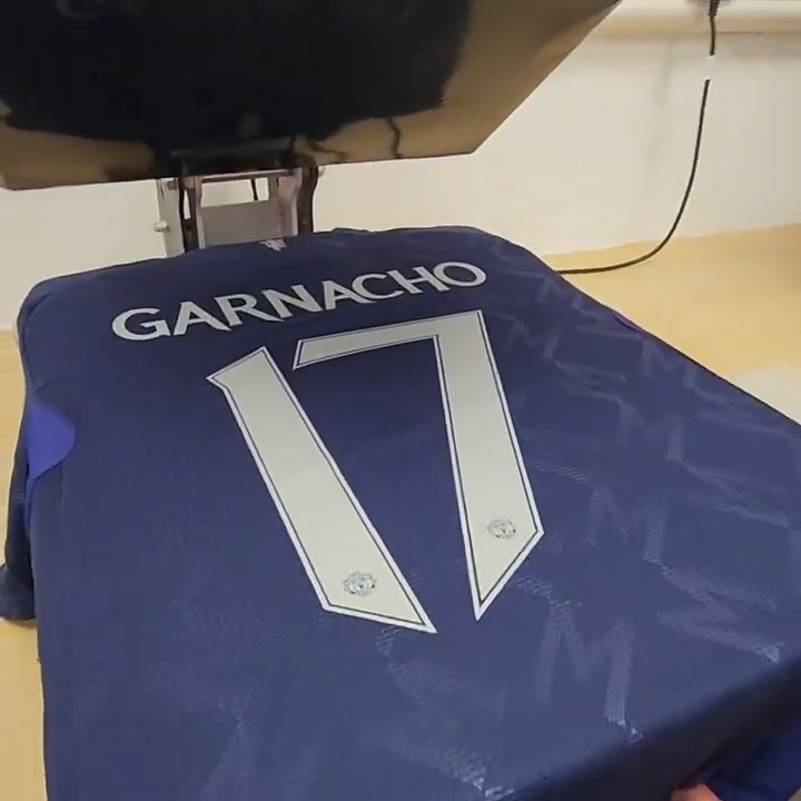 POV: you’re getting a Garnacho 17 away shirt printed 😍 #MUFC || @adidasFootball