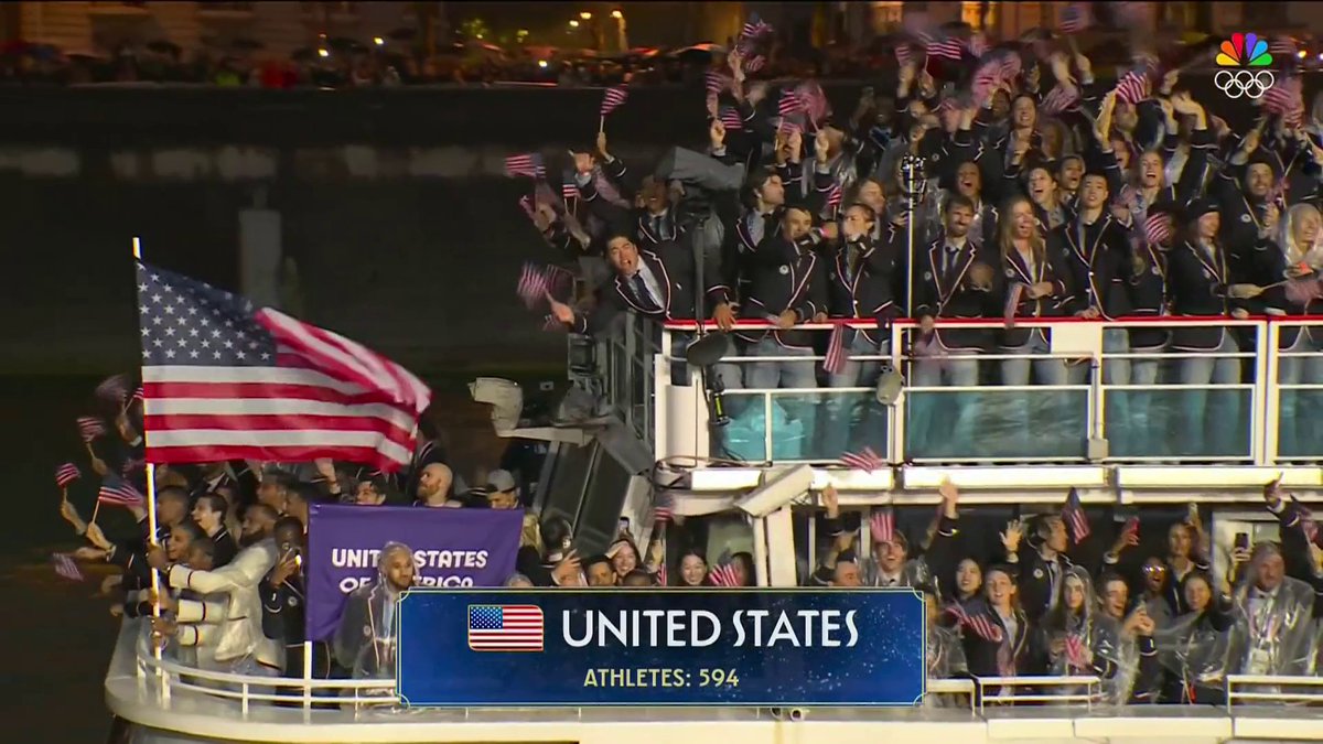 The 594 athletes of Team USA have OFFICIALLY arrived at the #ParisOlympics! 🇺🇸🚢