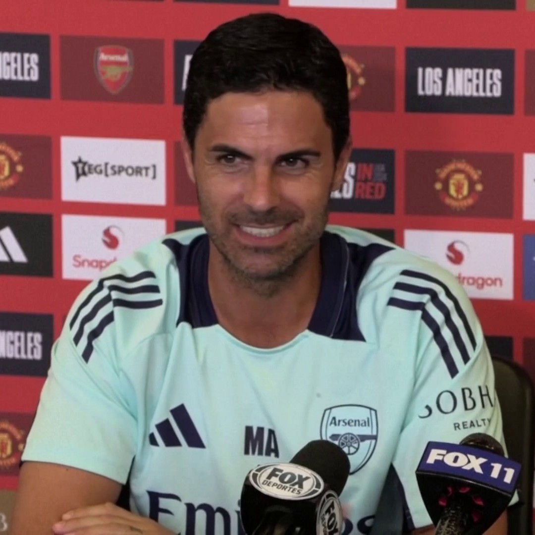 "114 points" 😆 Mikel Arteta was asked what is needed to win the title next season 🔴