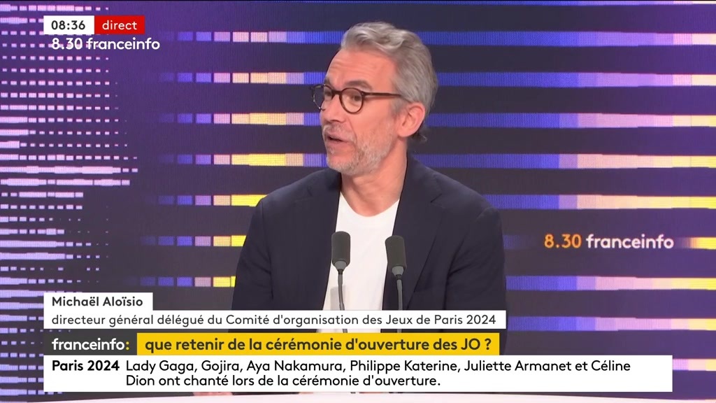 🔴 Critiques sur la cérémonie d’ouverture des JO ➡️ "On est un pays de culture, de toutes les cultures […] on a eu envie de mettre à l’honneur la France dans toute sa diversité", répond Michaël Aloïsio