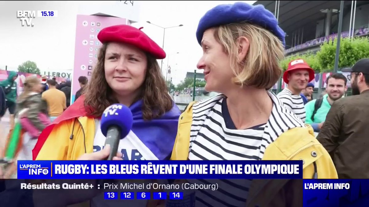 Rugby ร 7: les supporters des Bleus au rendez-vous pour la rencontre France/Afrique du Sud