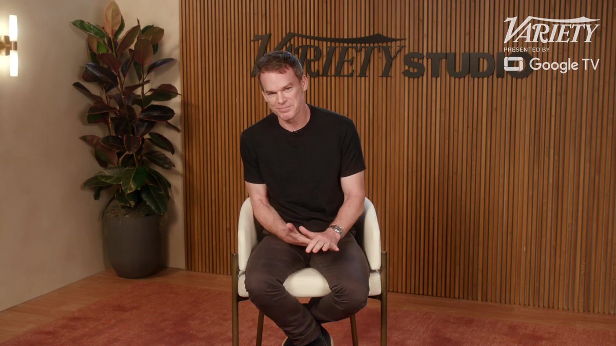 Michael C. Hall says the newly announced #Dexter sequel, "Dexter: Resurrection," "will pick up right where we left off." | Variety Studio presented by Google TV Made by Google