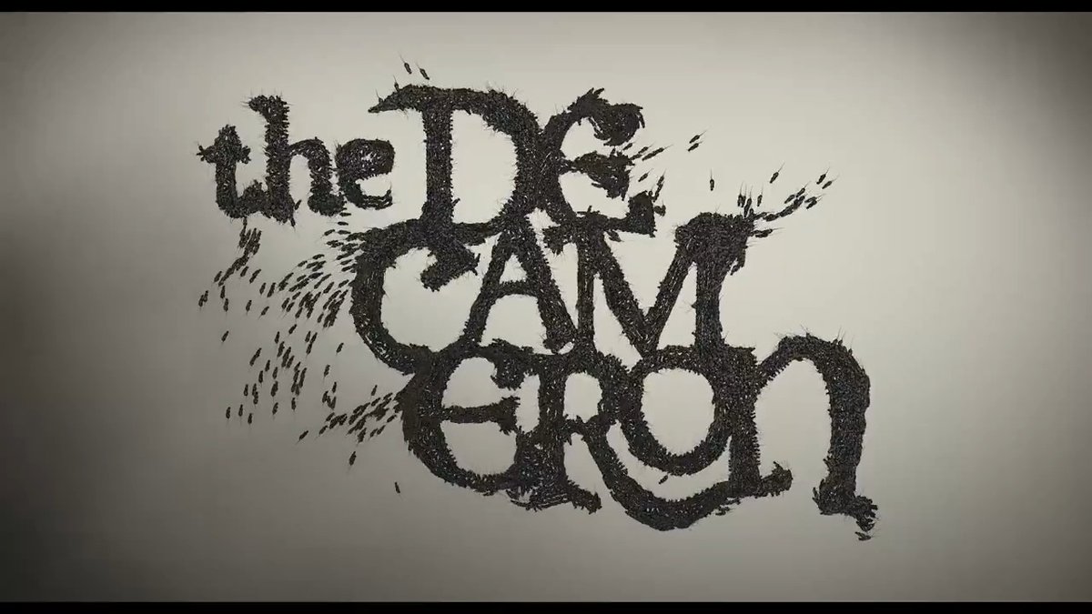 The Decameron title sequence is both gorgeous and horrifying.