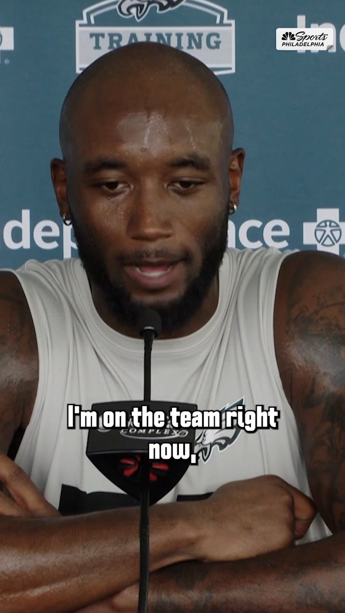 We talkin' about... being on the team right now 😂 James Bradberry makes one thing very clear during a candid Eagles training camp press conference.
