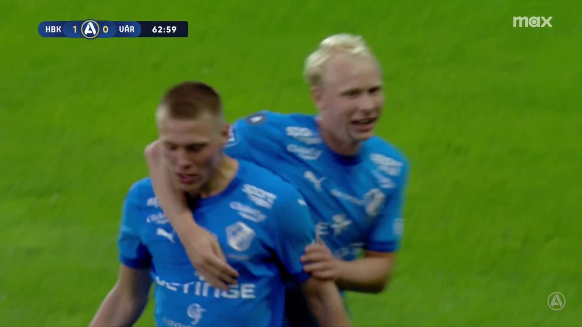 1-0 Halmstad! Ingason bryter dödläget på Örjans Vall med en läcker skruv. 🔵⚫ 📲 Se matchen på Max
