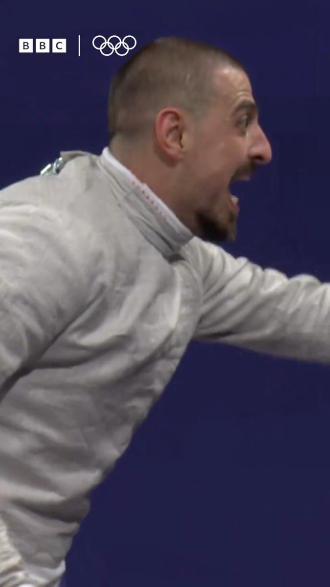 He's absolutely RAGING! 🤯 Things got a tad heated in the fencing at #Paris2024 #Olympics