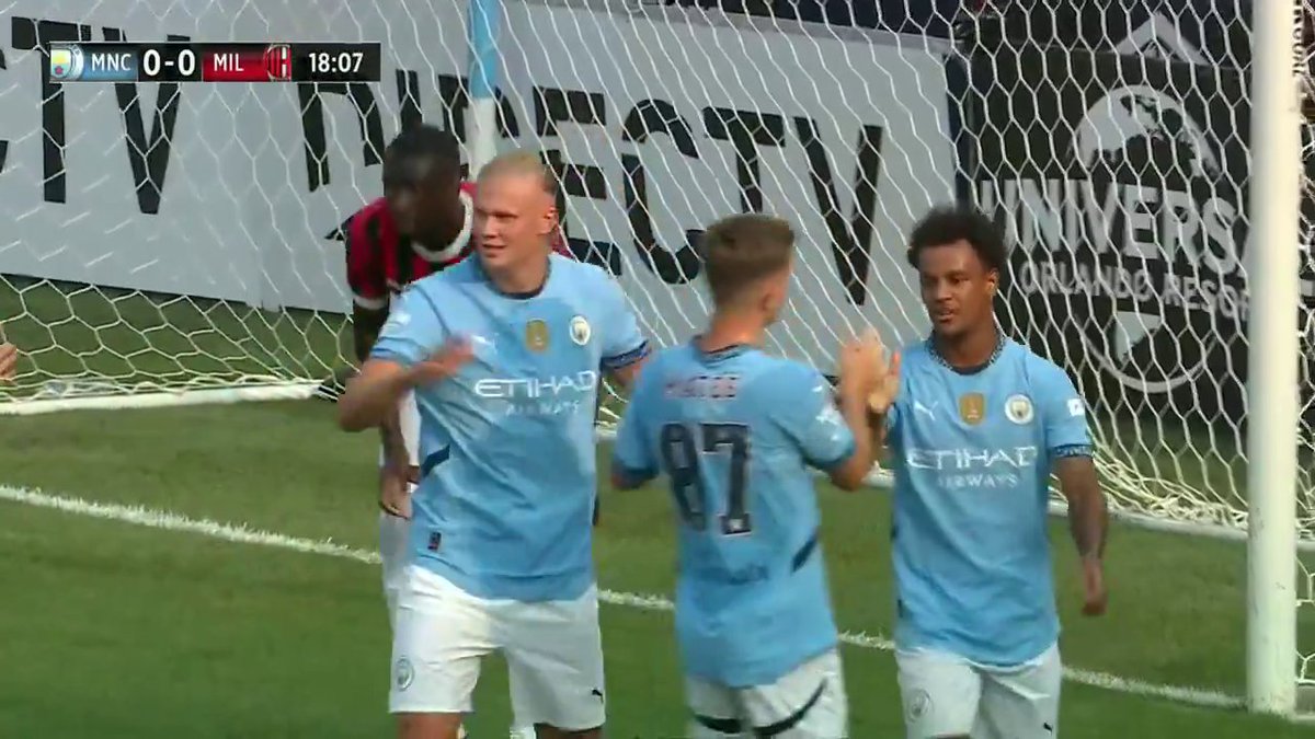 Erling Haaland starts the scoring for Man City at Yankee Stadium ⚡
