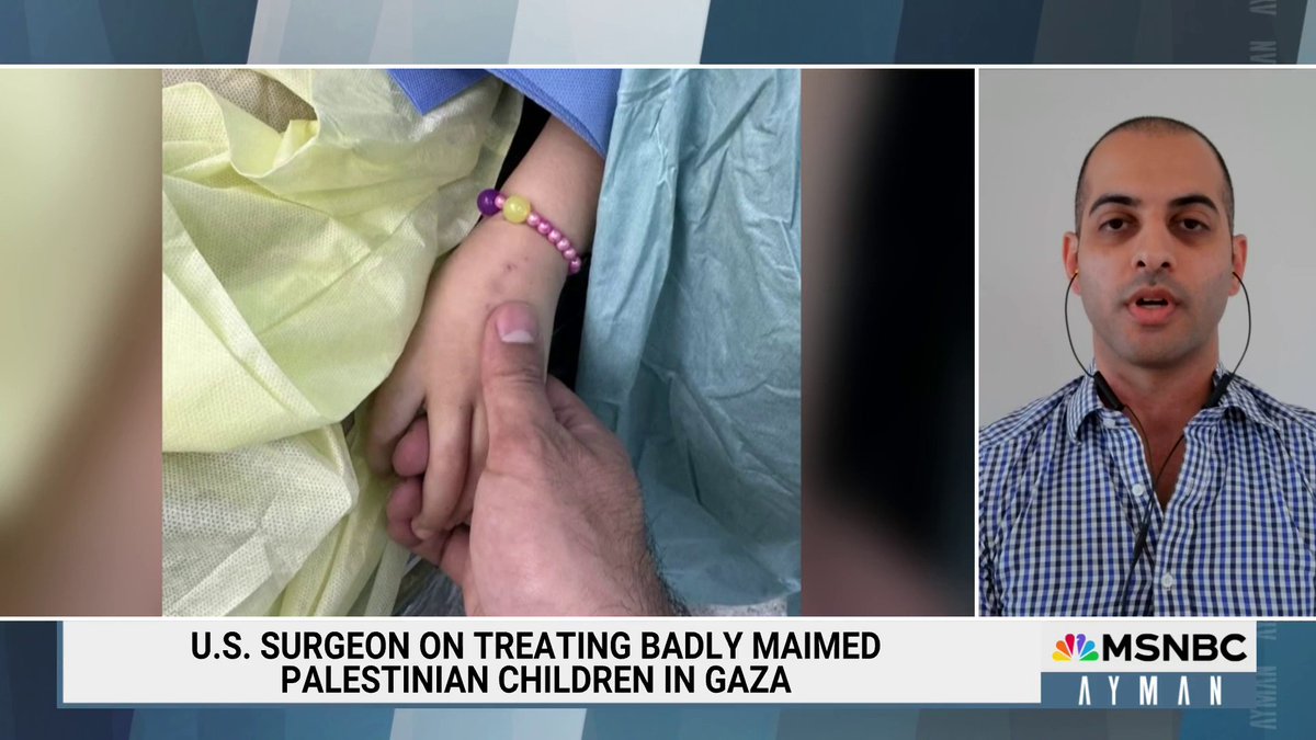 .Feroze Sidhwa says that he & 44 other doctors who served in Gaza all saw the same thing on a daily basis: children shot in the head and chest. "Dozens and dozens of children... over 10 months continuously, don't get shot in the head on accident. It's clearly deliberate."