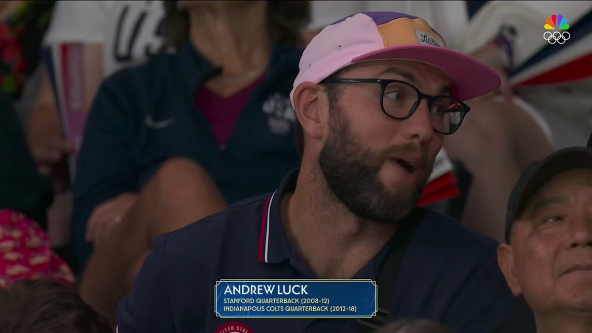 Andrew Luck and his family are going above and beyond to support Team USA.❤️