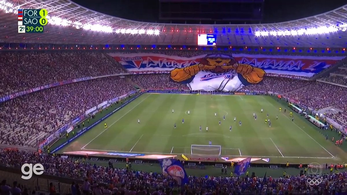 Que coisa linda o mosaico da torcida do Fortaleza!