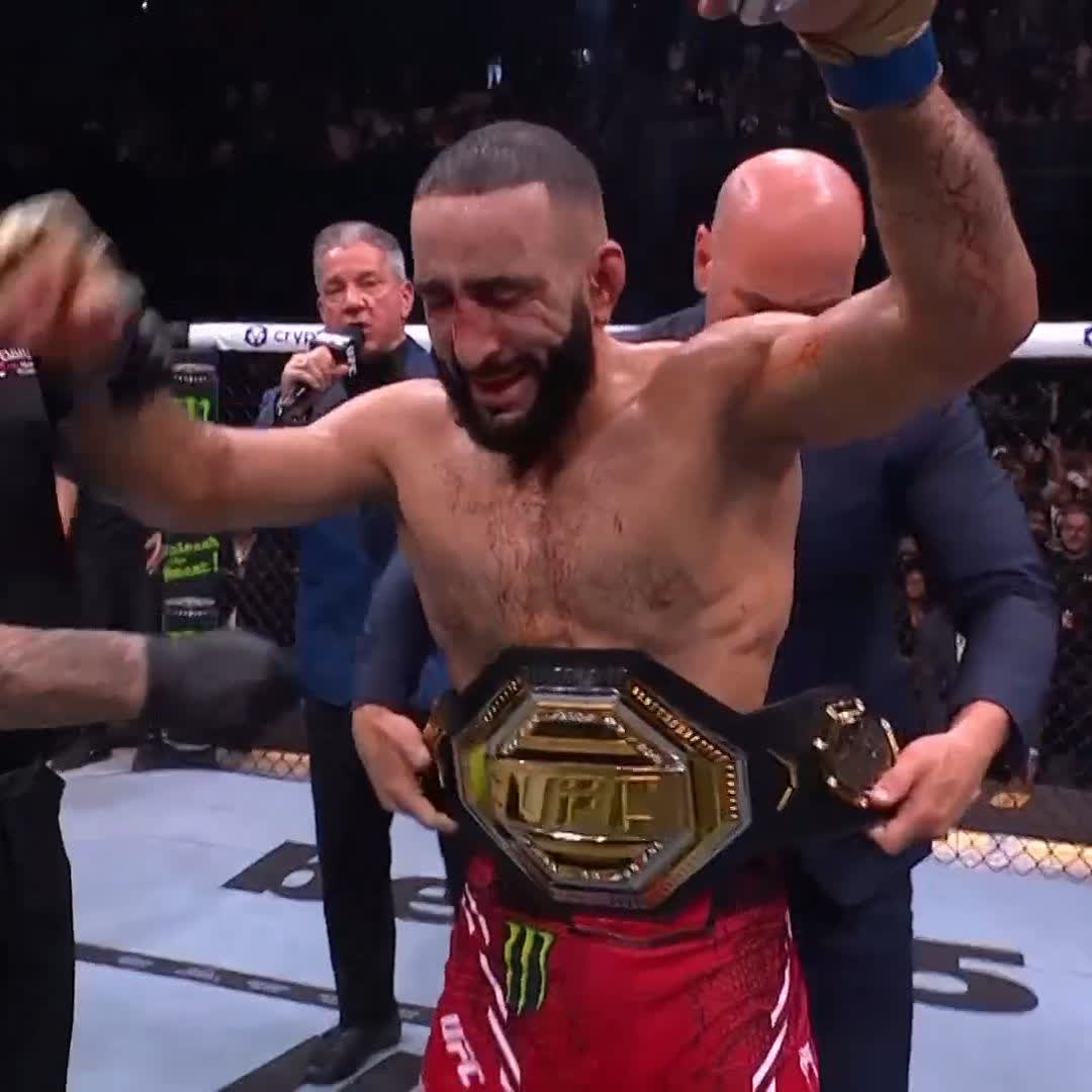 BELAL MUHAMMAD HAS DONE IT! #UFC304 Your new UFC welterweight champion of the world ๐