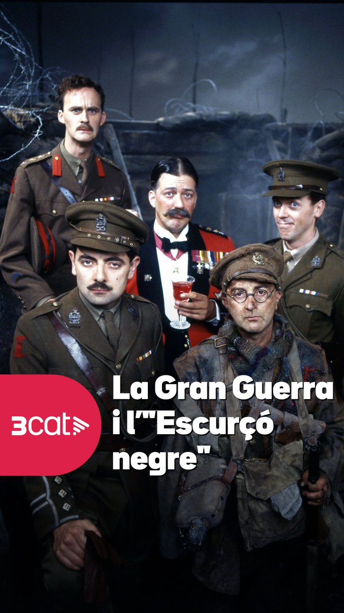 Avui fa 110 anys de l'inici de la I Guerra Mundial. “L’escurçó negre” la va viure com a Capità Edmund Blackadder. I al seu costat: el soldat Baldrick i el tinent George.Un clàssic de l’humor britànic, disponible a la plataforma 3Cat #SomSèries3Cat ▶