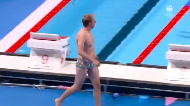 This #Paris2024 cameraman came prepared for anything 😂🏊 Crowd goes crazy when this guy jumps into the pool to save a lost swim cap 👏 Watch swimming on CBC Gem