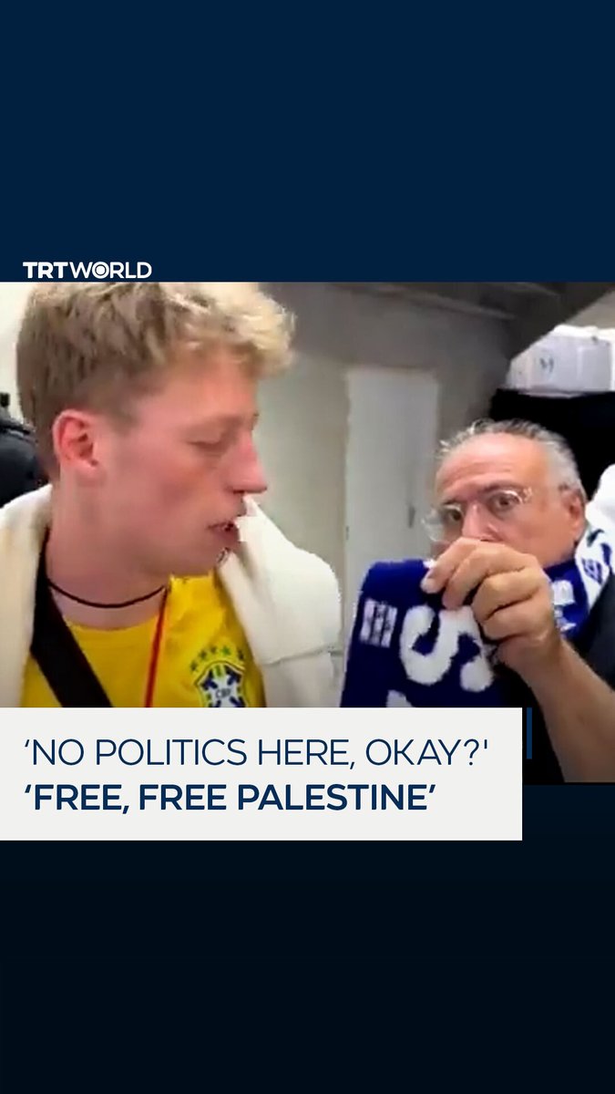 “Free, free Palestine” A fan responded after his interview about the Paris 2024 Mali v Israel football match was interrupted by an Israeli supporter who chanted “no politics” on July 24