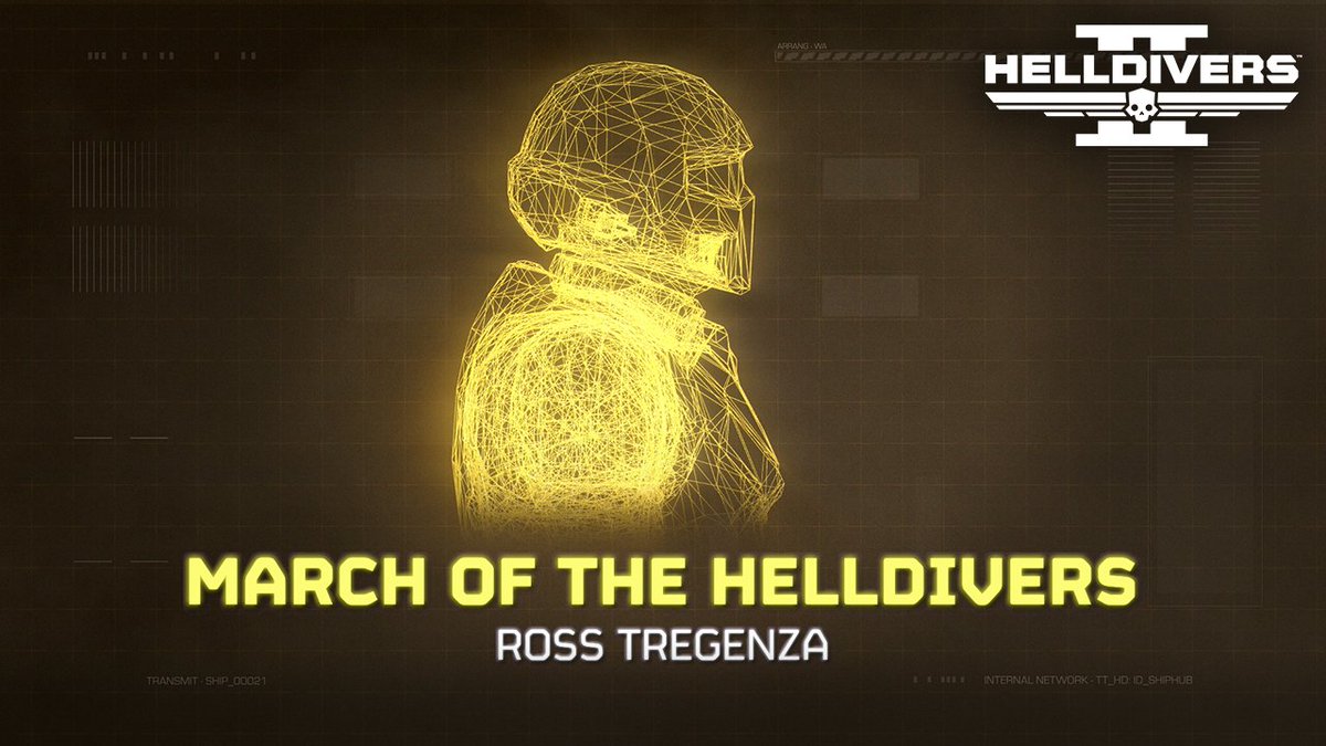 Please rise and salute for our official March of the Helldivers. [High Command strongly recommends singing it at least twice a day to maintain your spirit of liberty]