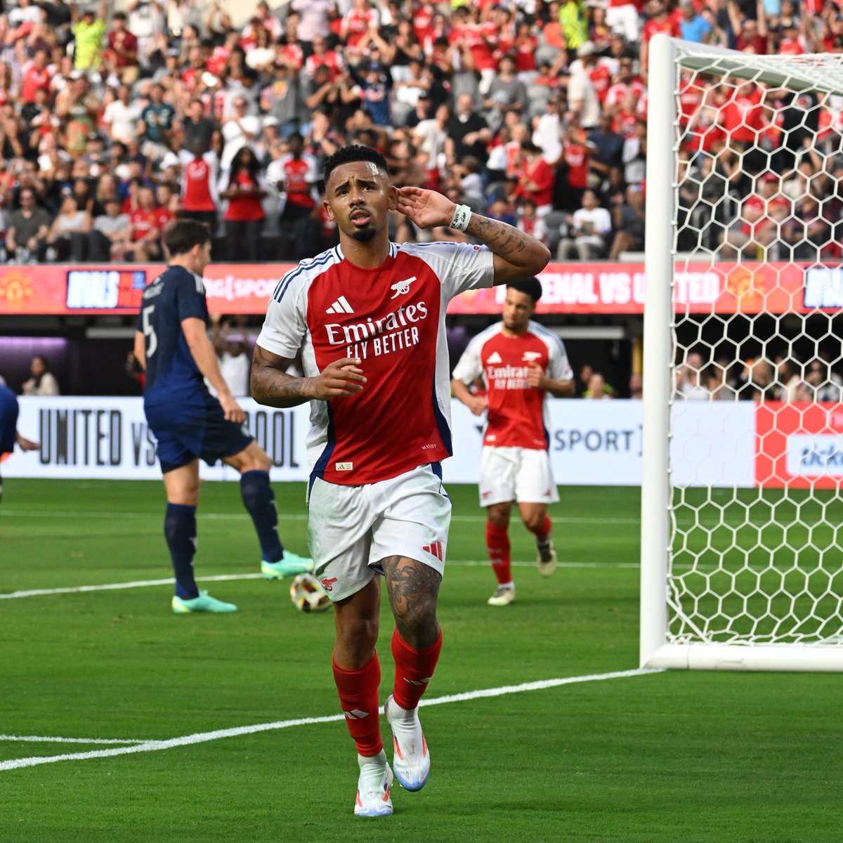 Nwaneri 🔗 Jesus 📺 You can now watch the full match replay of our win against Manchester United 👇
