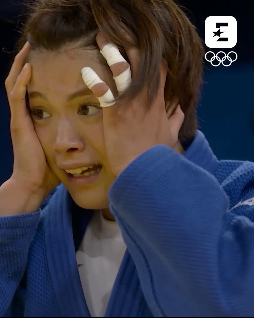 Reigning Olympic champion, Uta Abe, was absolutely devastated after losing in the second round against Uzbekistan’s Diyora Keldiyorova 💔 #Paris2024 #Olympics #Judo
