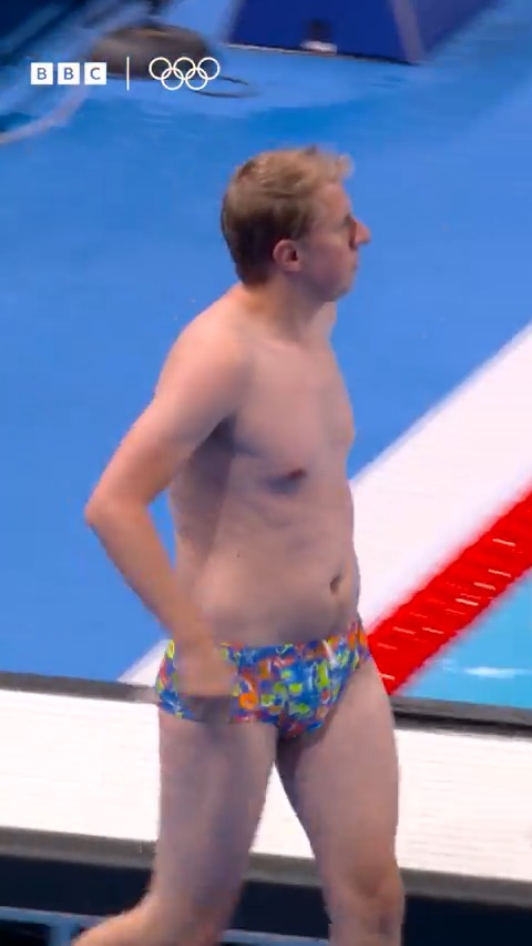 GIVE THIS MAN A MEDAL! 🥇 When a rogue swimming cap found its way into the Olympic pool, this man and his snazzy shorts sprung into action in front of 15,000 people 👏👏 #BBCOlympics #Olympics #Paris2024