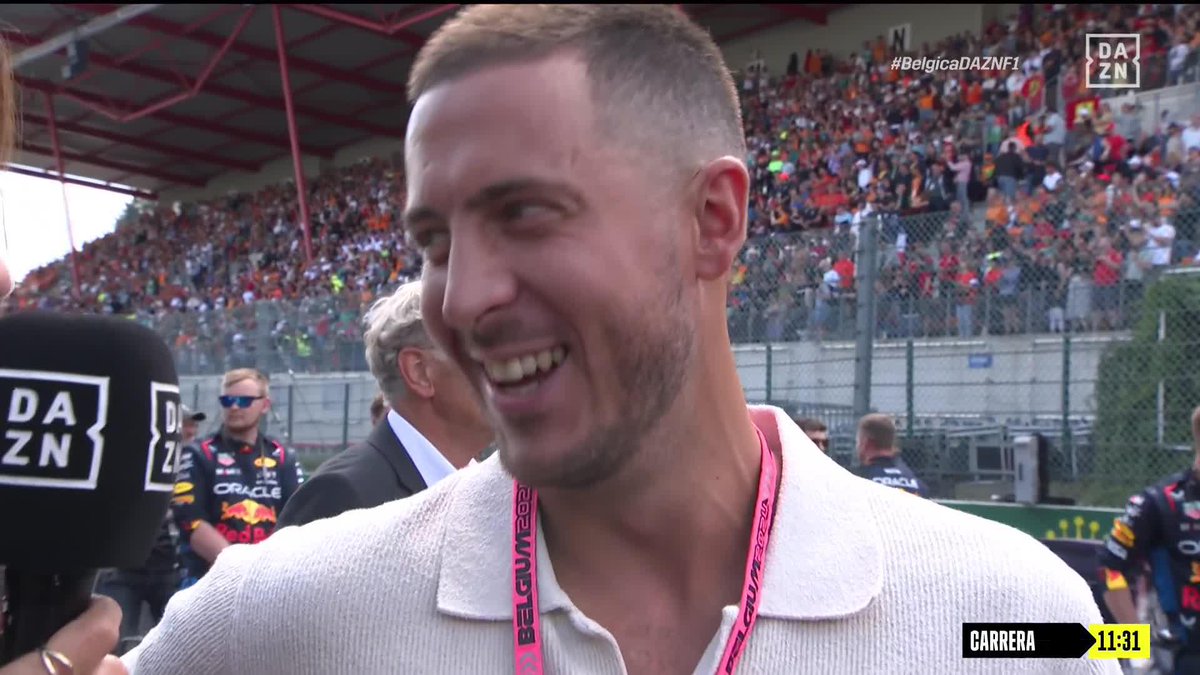 There’s a Hazard on the track at the belgian grand prix