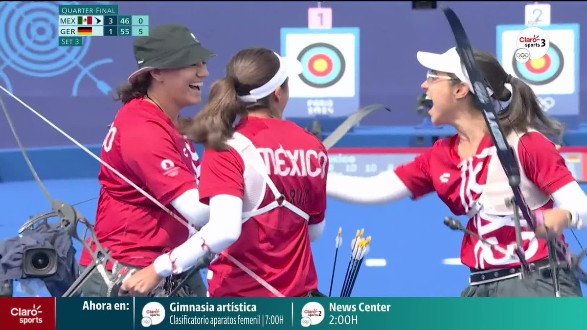 HERMOSO ❤️❤️❤️ Así fue como México 🇲🇽 eliminó a Alemania en los Cuartos de Final del Tiro con Arco Femenil 🎯 🏹 por equipos Semifinal 7:45 AM VAMOS 👊
