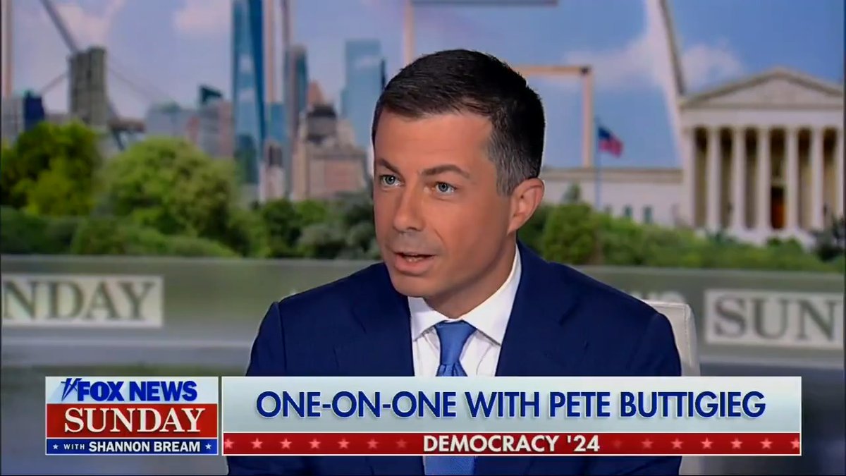 .Pete Buttigieg: Trump broke his promise of 6% economic growth. He broke his promise to help American manufacturing. He broke his promise to pass an infrastructure bill. He even broke his promise to the January 6 mob when he said ‘I will be at your side when you march down to the Capitol.’ But he actually did keep two promises. He kept his promise to destroy the right to choose in this country. And he kept his promise on tax cuts for the rich. If you want to know what a second Trump term would be like, I would start by looking at those rare promises that he actually managed to keep