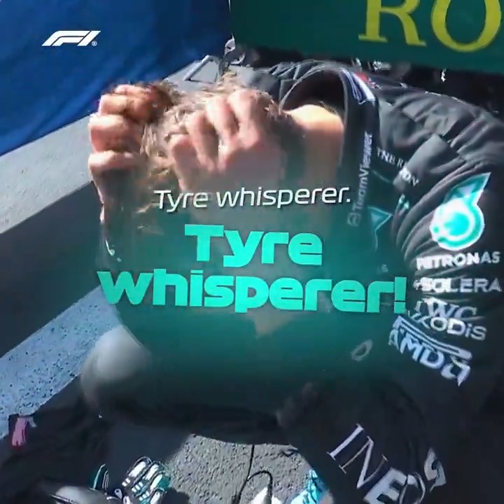 George "Tyre Whisperer" Russell takes the chequered flag! 🏆 Talk about a strategy call! #F1 #BelgianGP