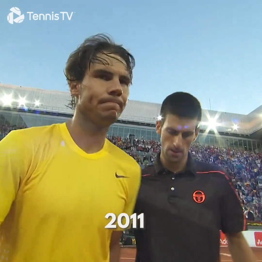 Paris, 2006: 20-year-old Nadal faces 19-year-old Djokovic for the very first time Paris, 2024: Back in the same city, 38-year-old Nadal faces 37-year-old Djokovic for a 60th time Timeless.