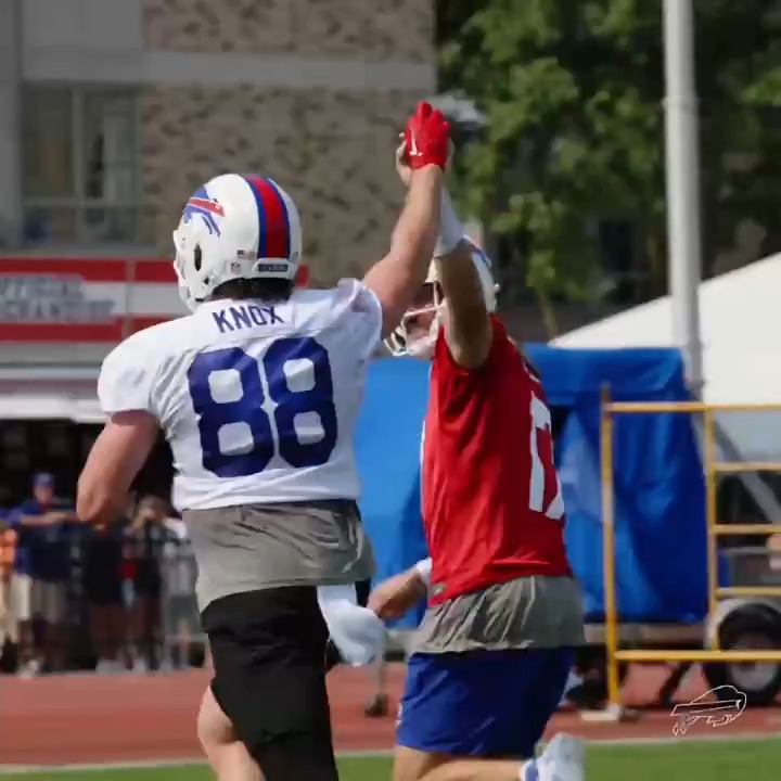 Just BFF things. 😂 #BillsCamp Josh Allen | @Dawson_Knox