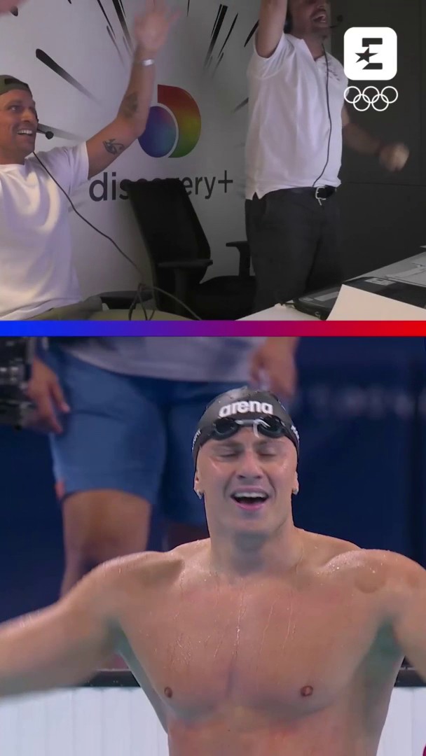 NICOLOOOOOOOOOOOOOOOOO ORO 🤩🥇🏊🇮🇹 L'oro di Nicolò Martinenghi vissuto dalla nostra cabina di commento con Gianmario Bonzi e Luca Dotto #HomeOfTheOlympics #Paris2024 #ItaliaTeam #Olympics #Swimming #Martinenghi
