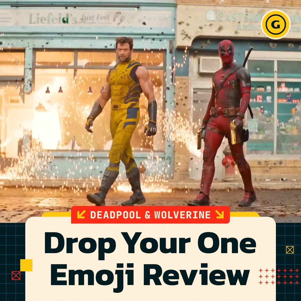 How would you sum up #DeadpoolAndWolverine in 1 emoji? 💥