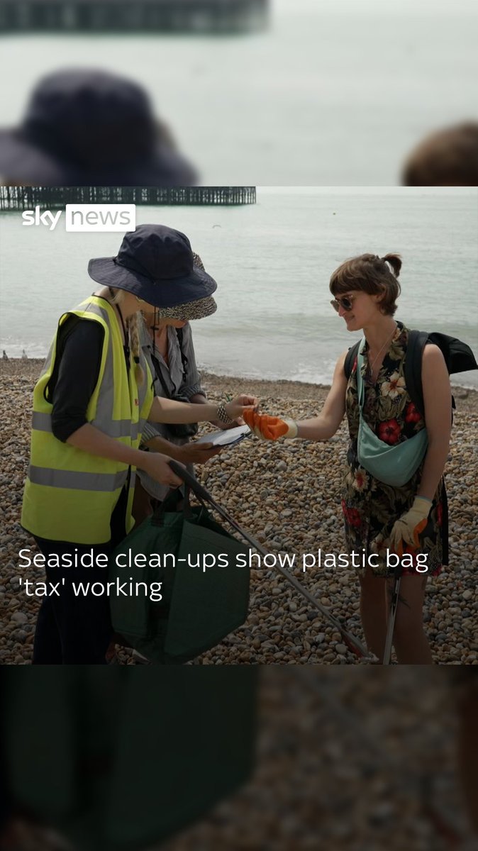 The number of plastic bags found on Britain's beaches has fallen by 80% since the introduction of a 'tax' around a decade ago, new figures show. Could a similar charge on plastic bottles do the same to solve shoreline plastic pollution? Thomas Moore reports.