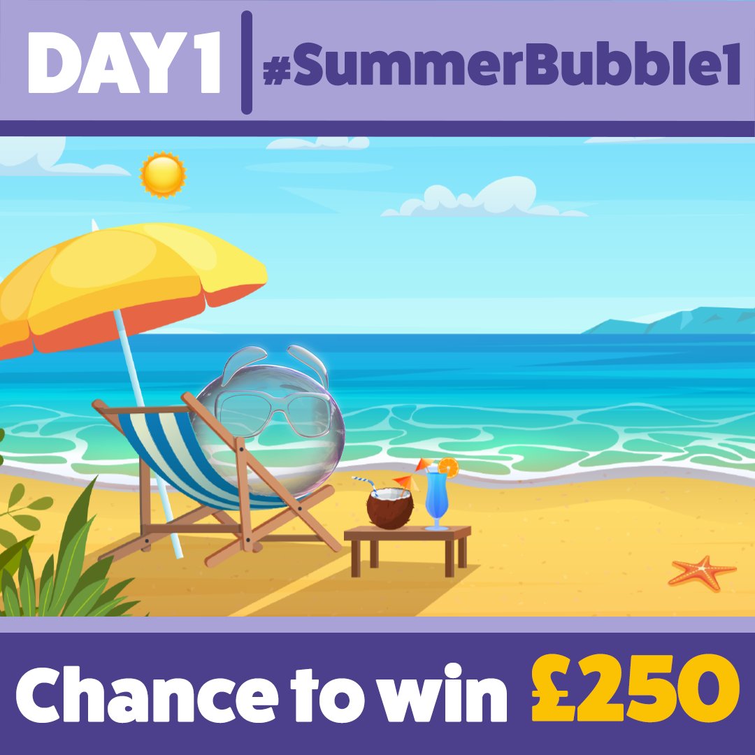 🌞 Summer Bubble #PrizeDraw - Day 1 For a chance to #WIN £250: ✅ Reply with hashtag #SummerBubble1 &amp; tell us how many suns fall in the video! ✅ Follow us ✅ Retweet this Day 1 of draw closes @ 23:59 29.07.24. UK&amp;18+ only. T&amp;Cs apply: