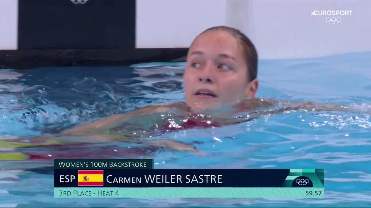19 añitos la criatura. Récord de España y tercera en una serie donde está la gran Emma McKeon. Brutal Carmen Weiler.